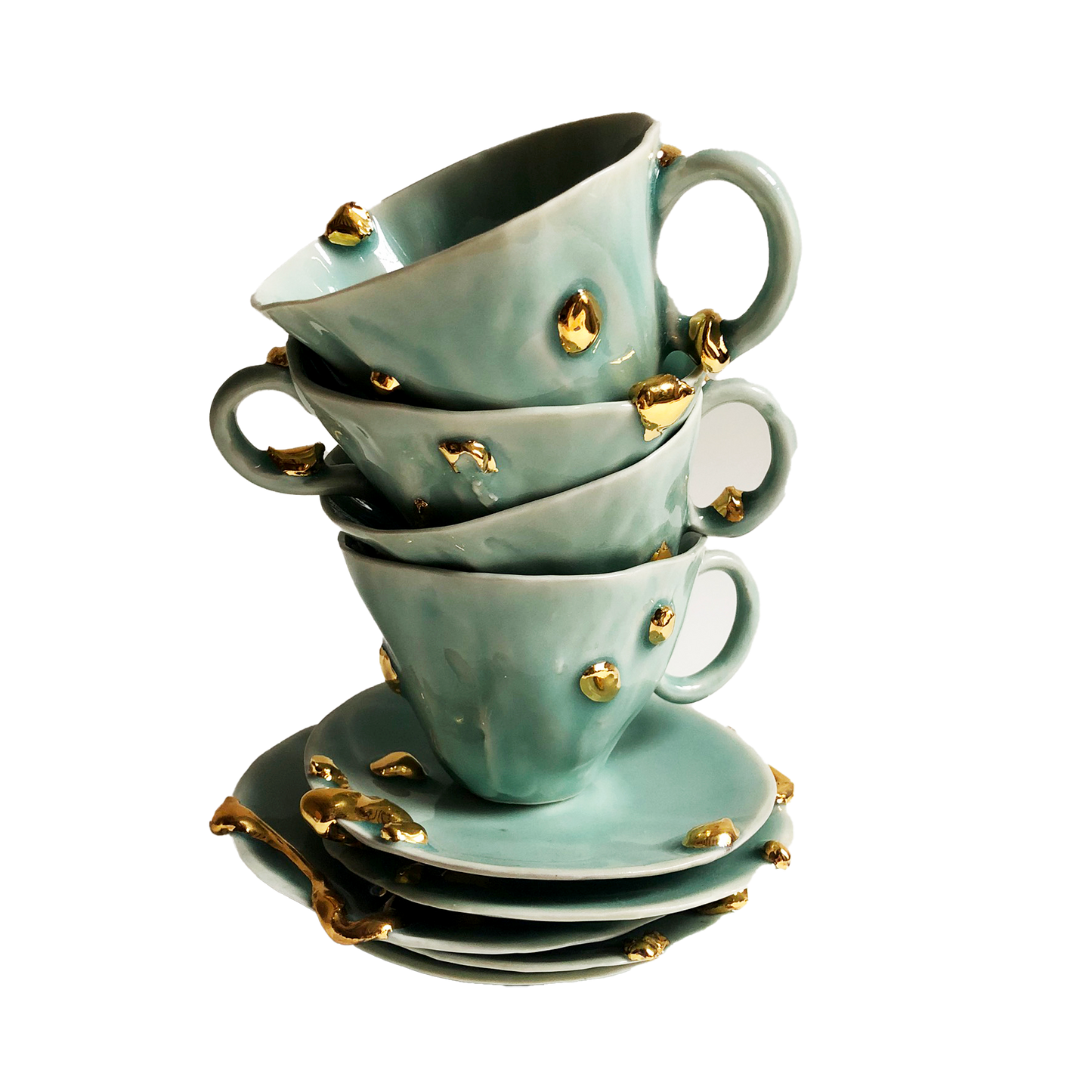 Alcaucil Teacup & Saucer in Celadon Common Things