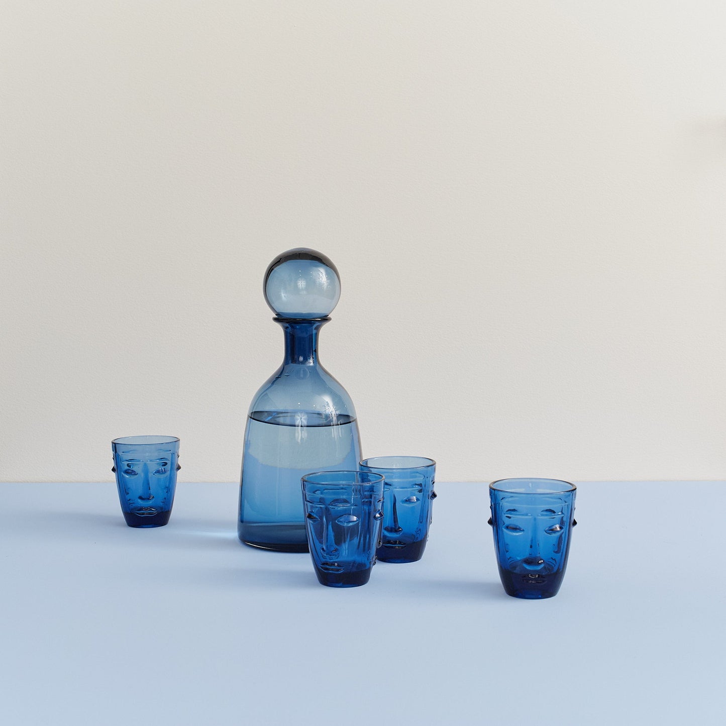 Blue Glass Carafe Common Things