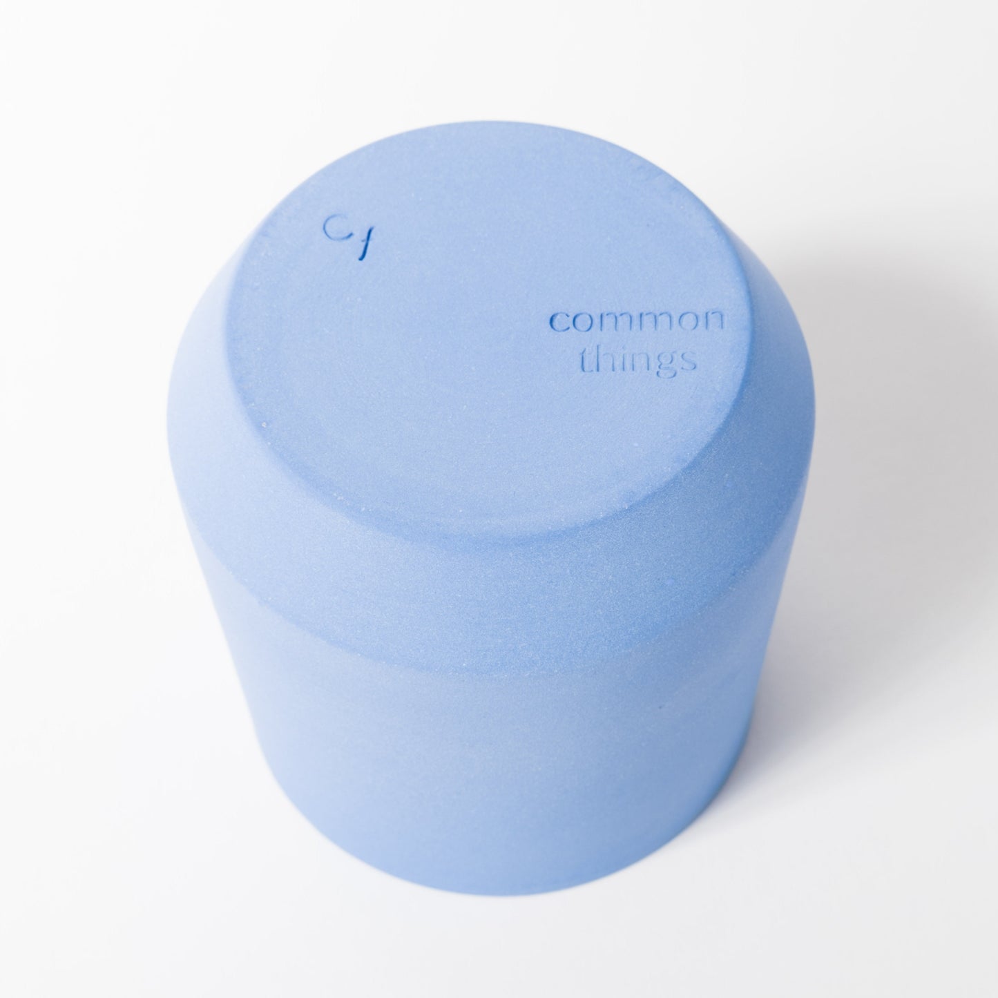 Blue cup - beveled bottom Common Things