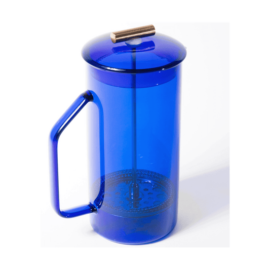 Cobalt Glass French Press Common Things