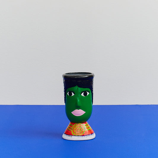 Guatemalan Head Pots - Green Common Things