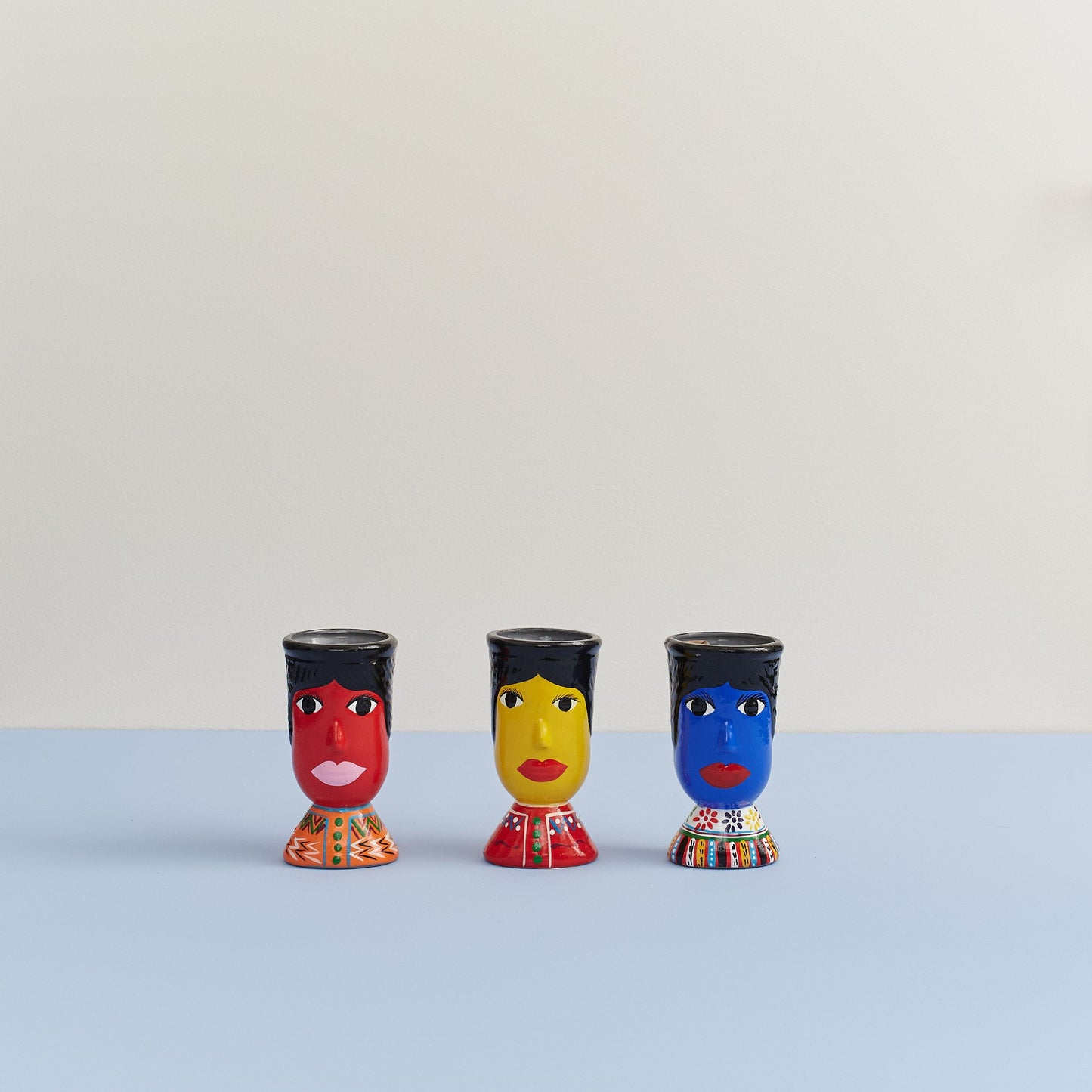 Guatemalan Head Pots - Red Common Things