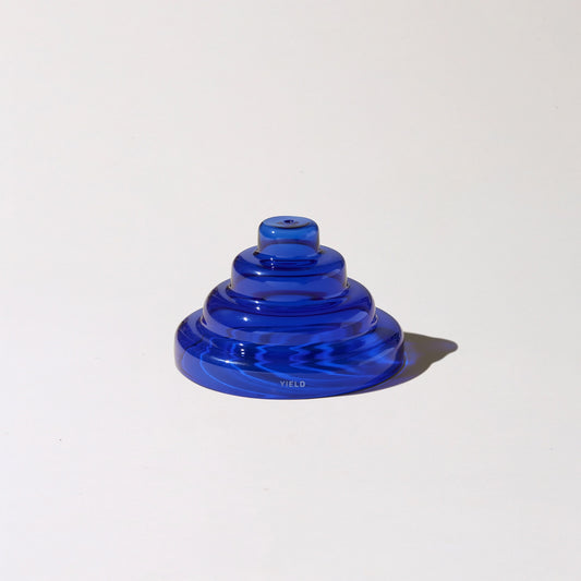 Cobalt Glass Meso Incense Holder